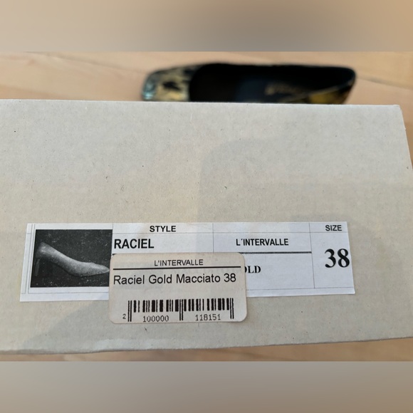 Brand new in box- L’Intervalle metallic shoe size 38 (7.5-8) Raciel - Picture 3 of 6